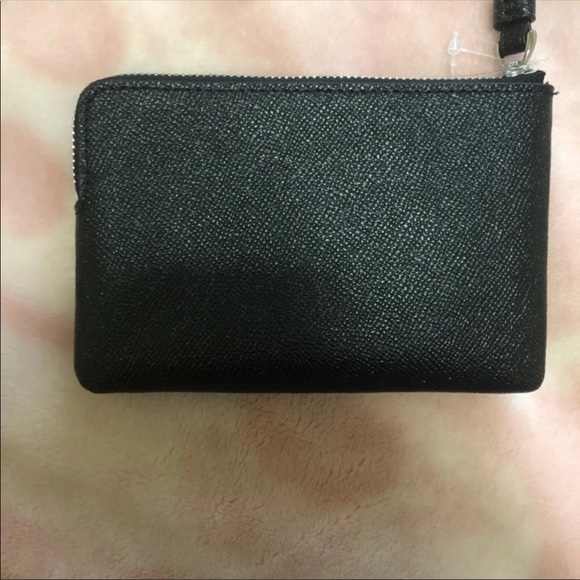 New Black Glitter Coach Wristlet - Picture 2 of 4
